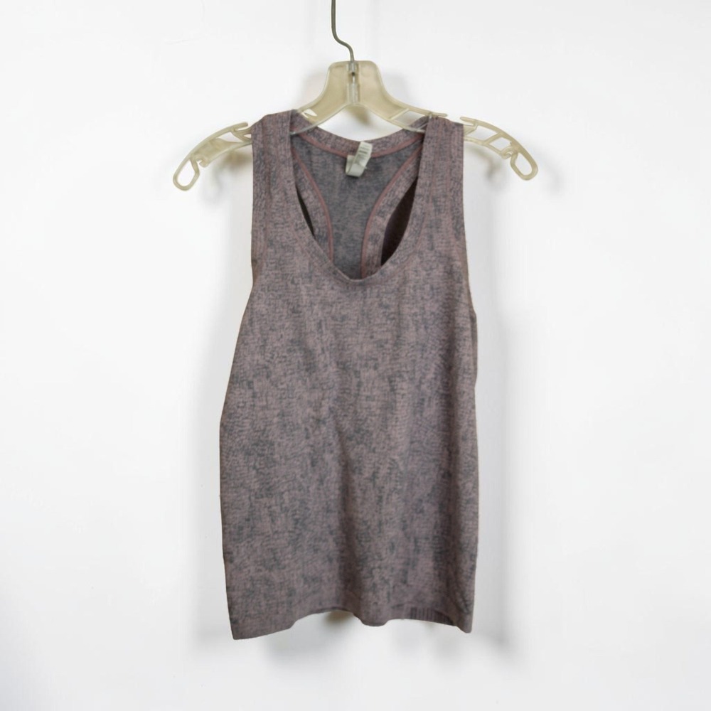 Athleta Women's Pink Heathered Racerback Scoop‎ Neck Tank Top Size M